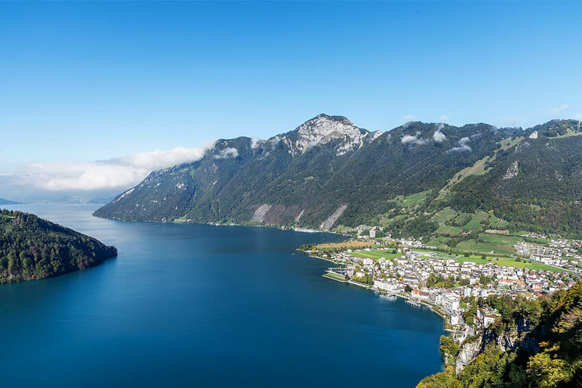 Vue sur le lac des 4 cantons
