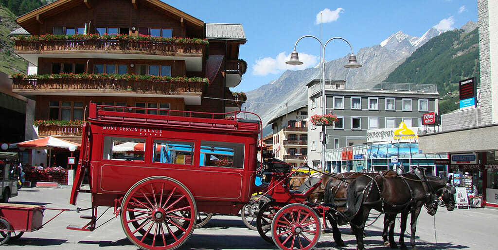 Village de zermatt en Swiss