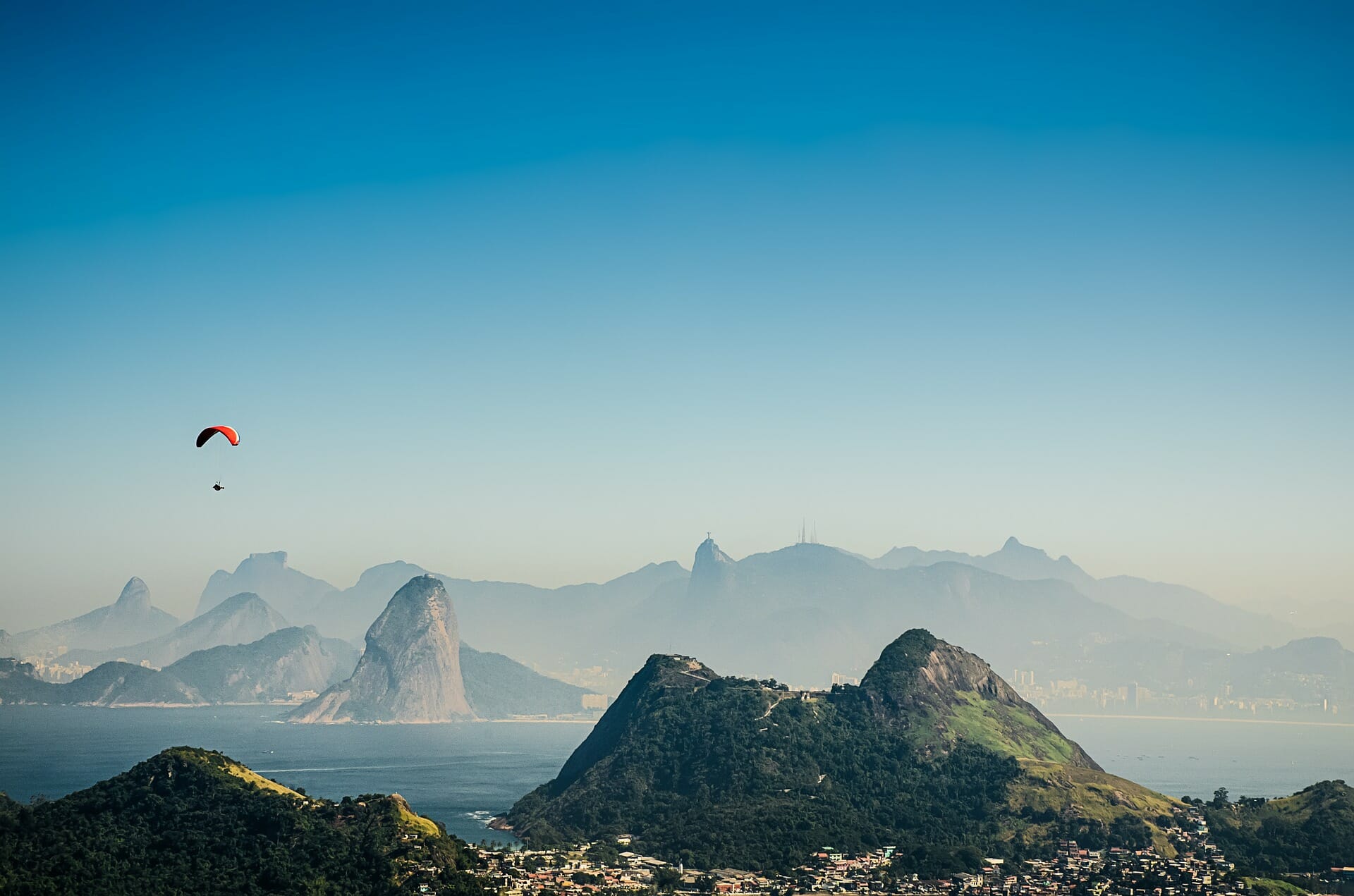 Rio de Janeiro, vol en parapente