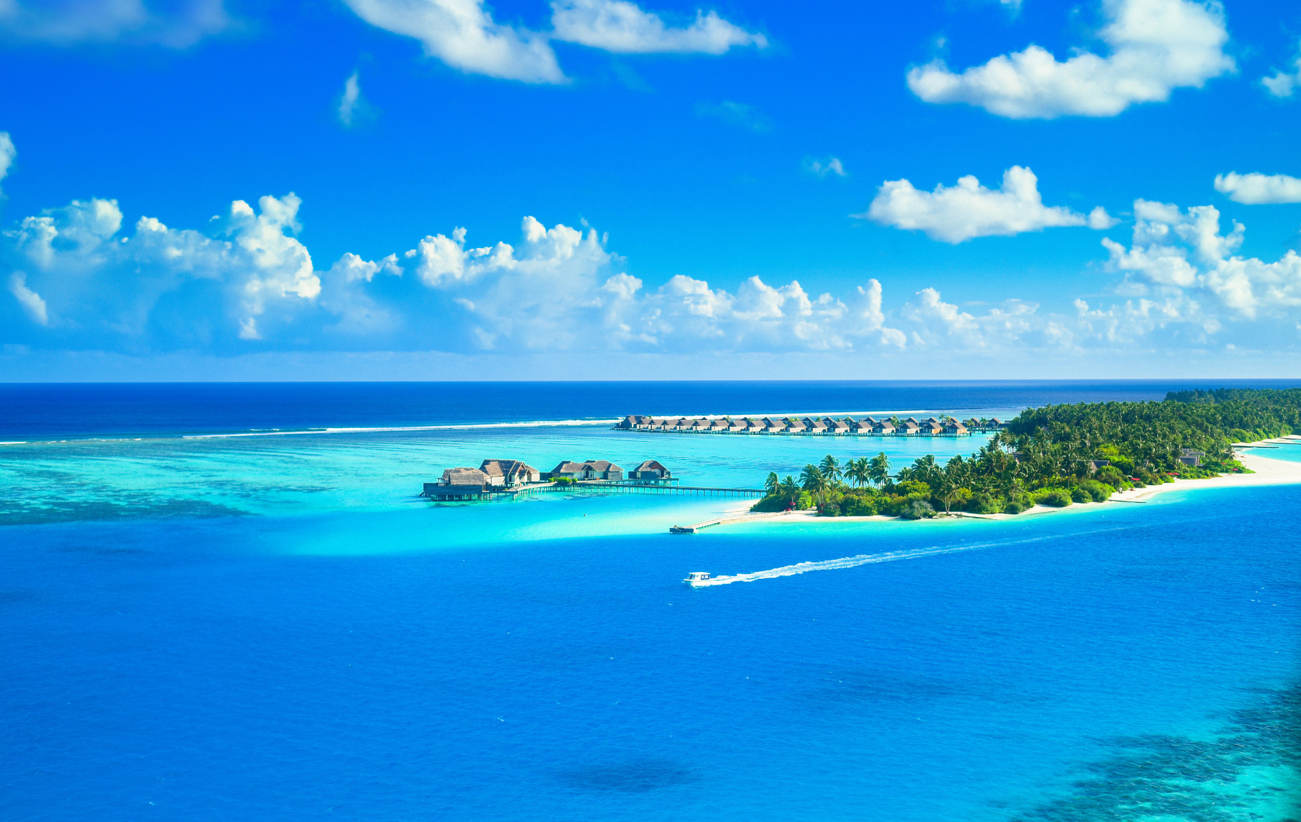 Maldives vue de haut