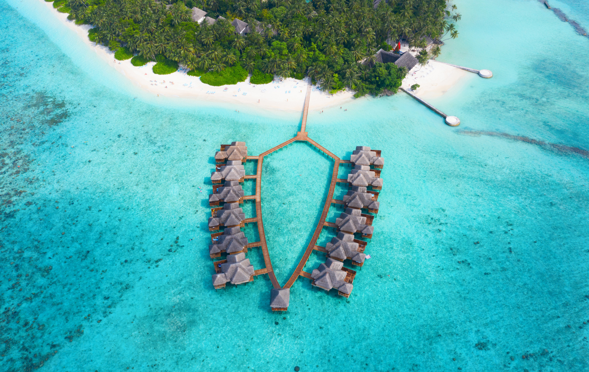 Maldives vue de haut