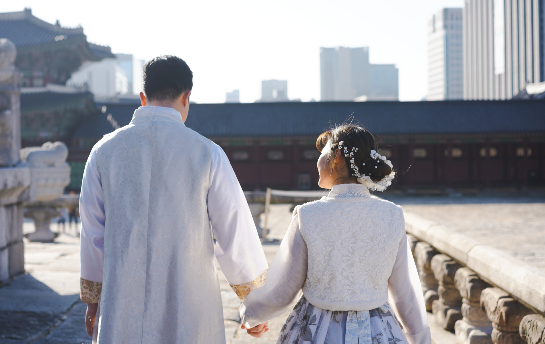 un couple en Corée du sud