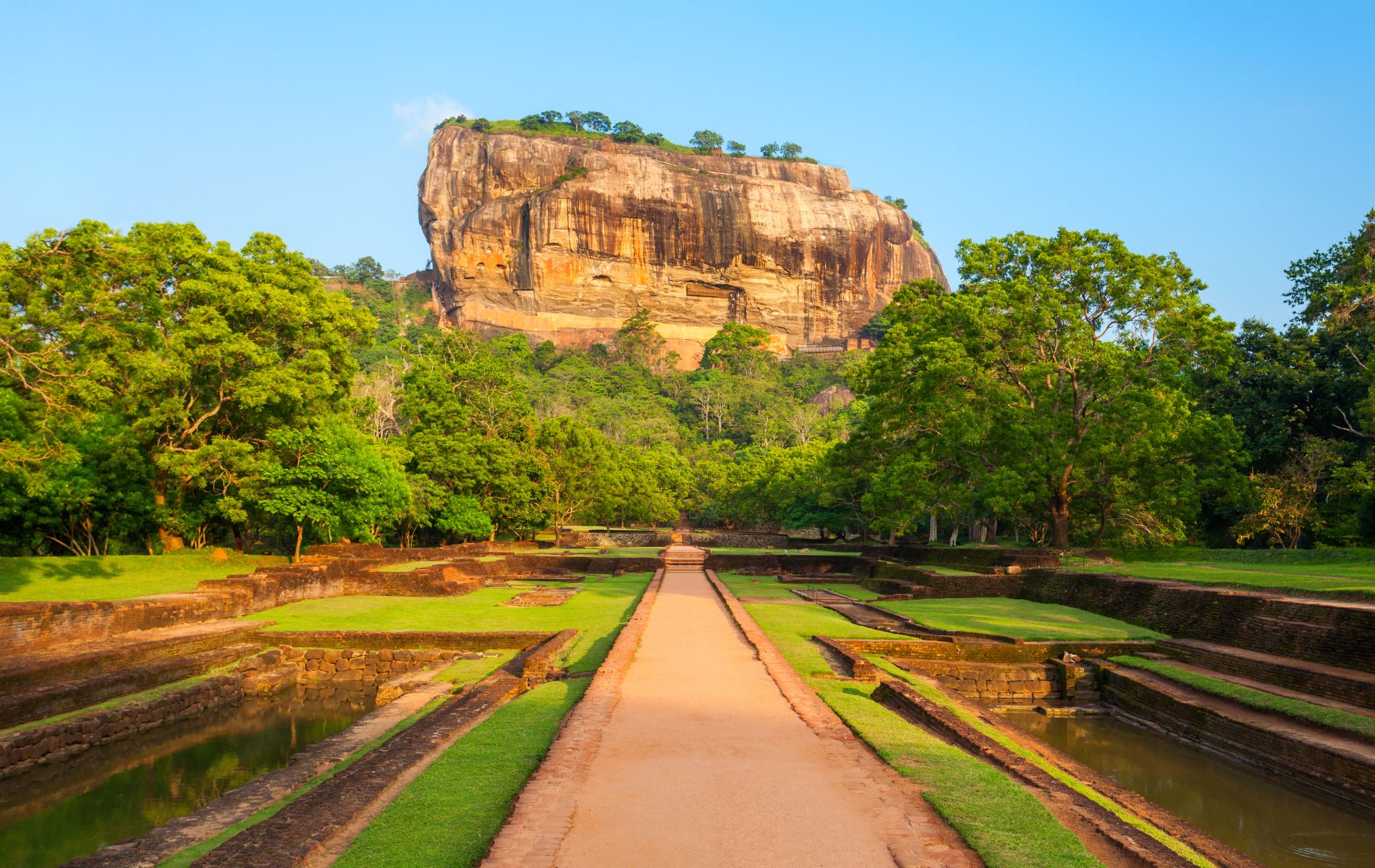 rocher du lion à Sigiriya