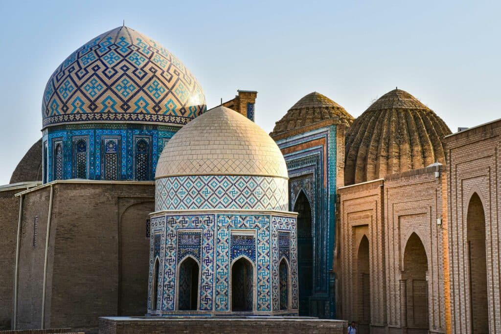 domes bleus ouzbekistan