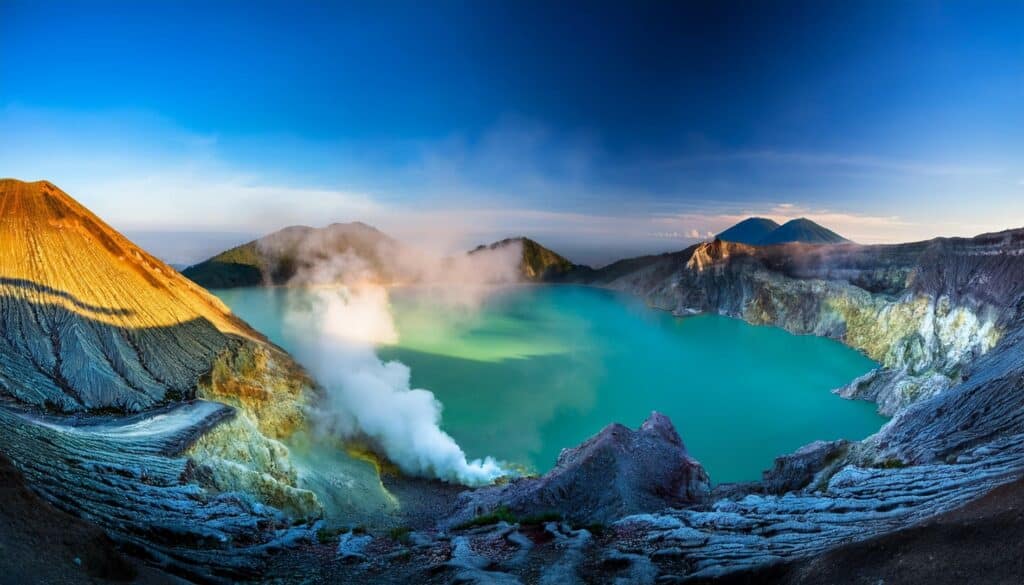 kawah ijen landscape ijen crater banyuwangi east java indonesia asia