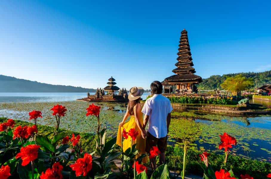 juillet couple bali vacances